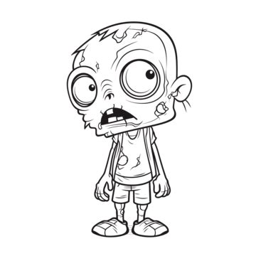 Zombie Cartoon Coloring Pages Ozzy Coloring Pages Zombie Outline Sketch ...