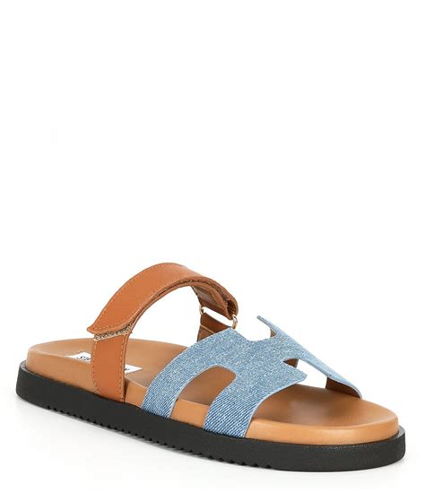 Steve Madden Mayven Denim Slide Sandals | Dillard's