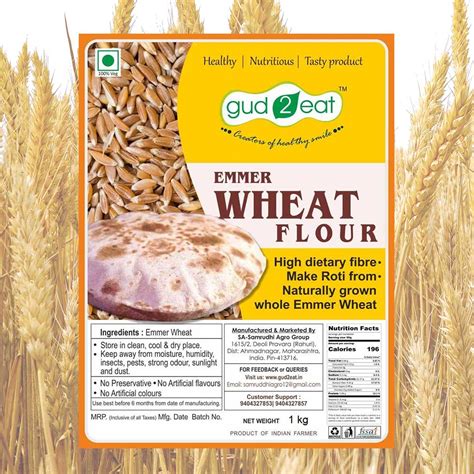 Emmer Wheat Flour (Atta) | 100% Natural | Order at IFE Store