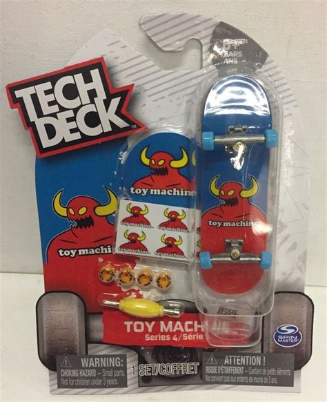 Tech Deck Toy Machine Skateboards Series 4 Includes Sticker & Stand # ...