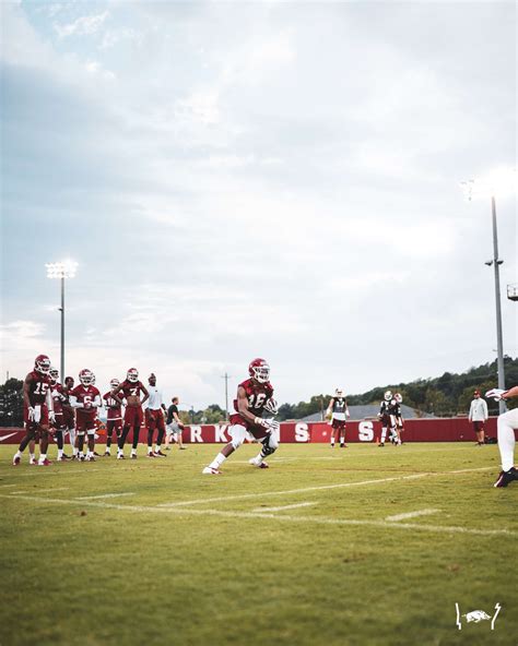 Photos: Treylon Burks’ First Practice As A Razorback | Arkansas Razorbacks