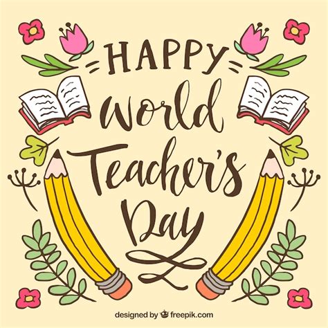 Happy teacher's day Vector | Free Download