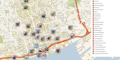 Toronto map - Maps Toronto (Canada) - Tourist