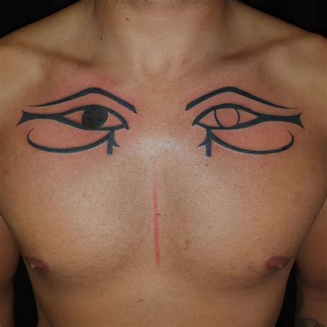 Share more than 73 eye of horus neck tattoo - in.cdgdbentre