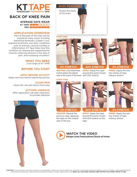 Back of Knee Pain - KT Tape • TheraTape Education Center