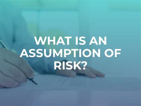 What Is An Assumption Of Risk?