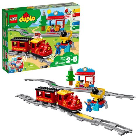 LEGO Duplo Town Steam Train & Building Set (59 Pieces) Stem Toy - Walmart.com