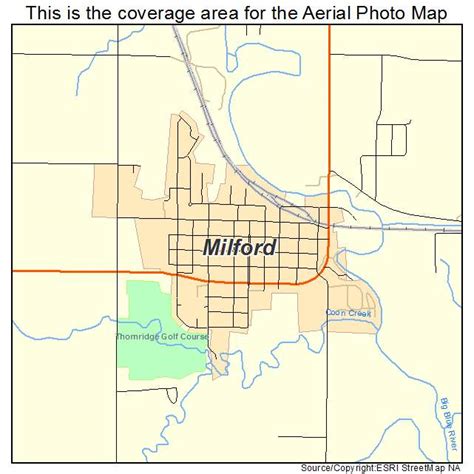 Aerial Photography Map of Milford, NE Nebraska