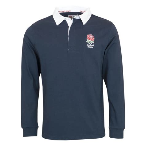 England RFU Rugby Mens Long Sleeve Rugby Shirt | Navy – SBPROSPORT | Long sleeve rugby shirts ...