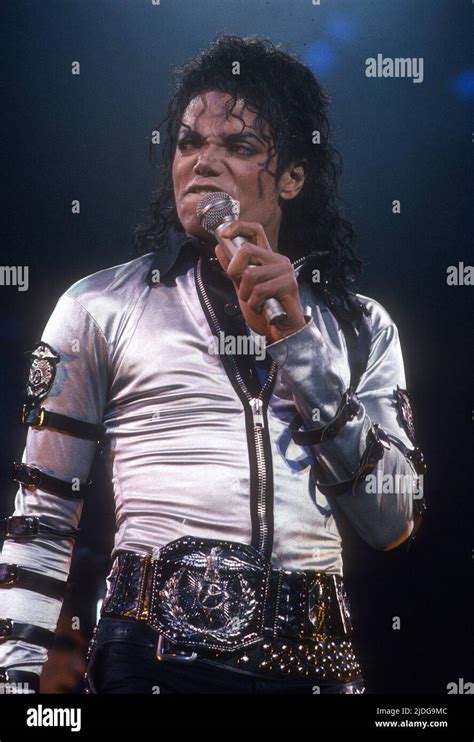 Michael Jackson in concert in 1989 Credit: Jeffrey Mayer / Rock ...