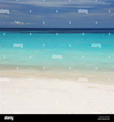 Summer beach view Stock Photo - Alamy