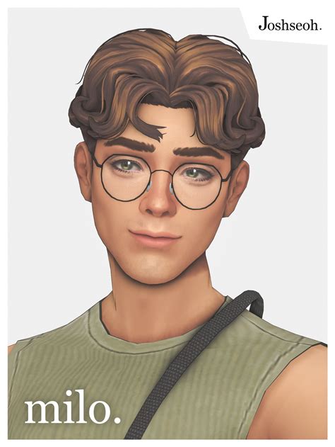 Milo Hair - UPDATE JAN 2024 | Josh (jo_se_oh / joshseoh) | Sims 4 mods ...