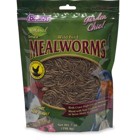 Brown's Natrual Dried Mealworms for Birds, 7 oz | Petco | Wild bird ...