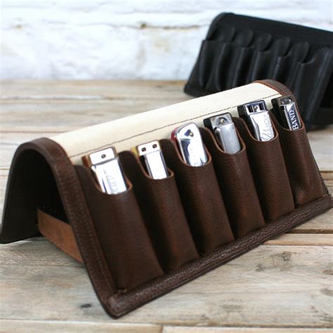 Six-Pack Leather Harmonica Case by Pinegrove Leather