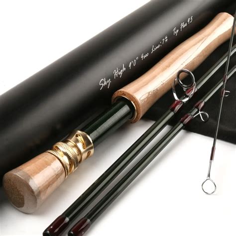 Fly Fishing Rod Skyhigh 9074 IM12 Carbon Fiber Fast Action 9FT 7WT 4PCS Carbon Fly Rod-in ...