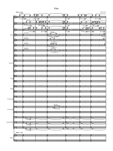 Film - Full Score | PDF | Musical Instruments | Bowed Instruments