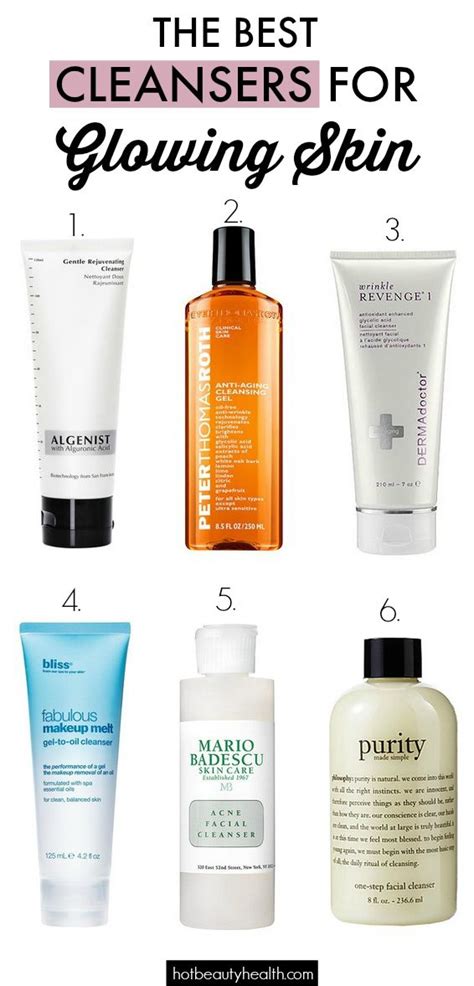 The Best Face Cleansers for Glowing Skin | Skin cleanser products, Best ...