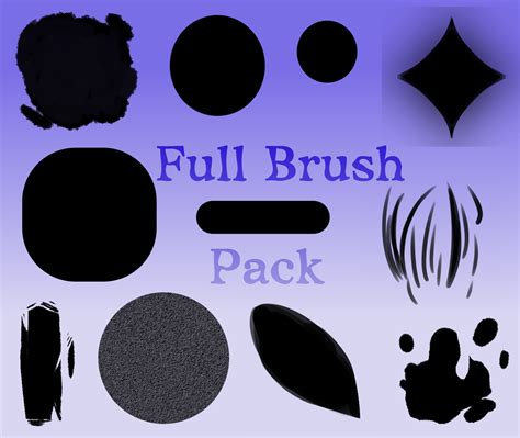 Full Brush Pack [Medibang Paint Pro/Firealpaca] by SpacialHair on DeviantArt