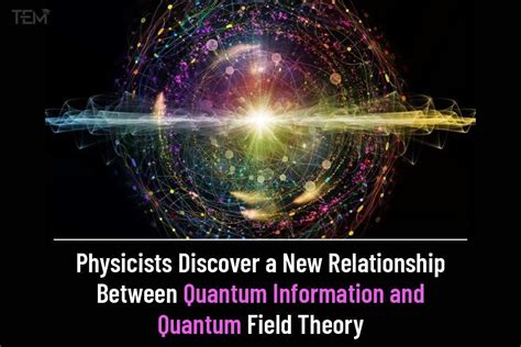 Physicists Discover a New Relationship Between Quantum Information and Quantum Field Theory