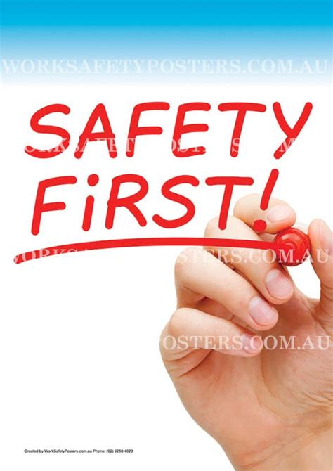 Safety First Safety Posters - Safety Posters Australia