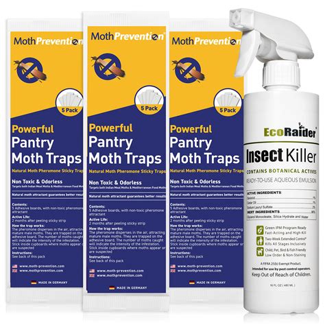 Buy MothPrevention Pantry Moth Killer KIT | Natural | Pantry Moth Traps ...