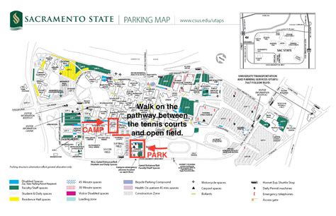 Sacramento State University Campus Map - Map