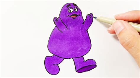 How to Draw Grimace - YouTube