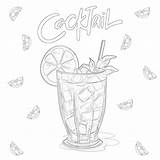 Best Cocktail Coloring Page  Pages Mimi Panda sketch template