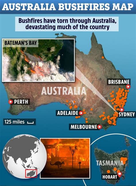 Australia fire map: Week-long state of emergency due to widespread extreme fire danger across ...