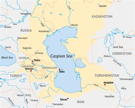 Caspian Depression Map