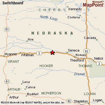 Mullen, Nebraska Area Map & More