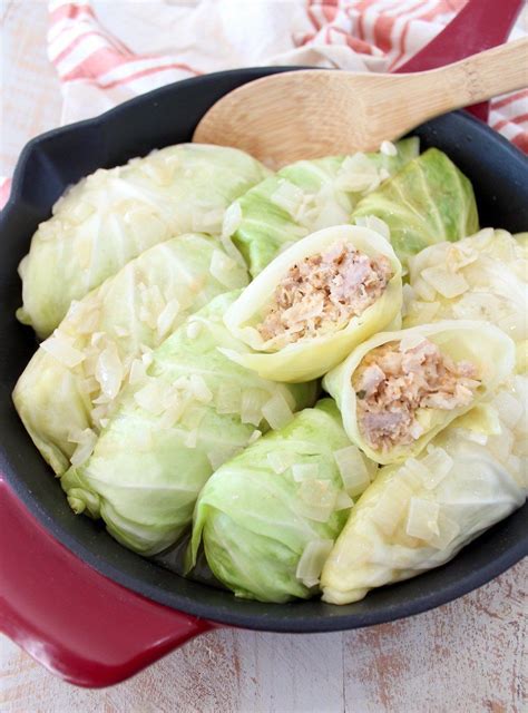 These German inspired Cabbage Rolls are filled with ground pork and ...