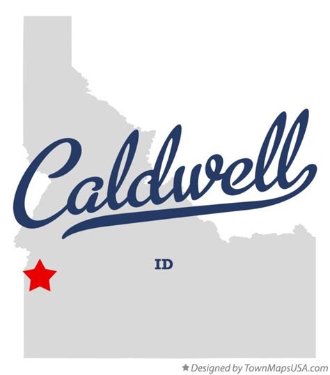 Map of Caldwell, ID, Idaho