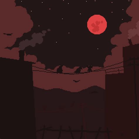 Blood Moon : r/PixelArt