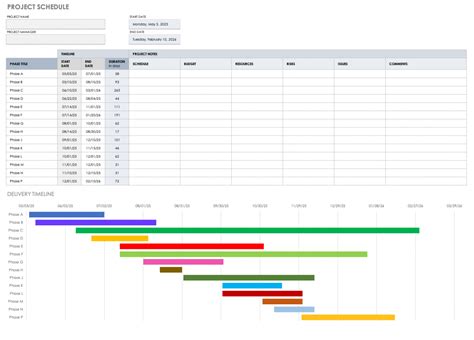 Free Project Schedule Templates | Smartsheet