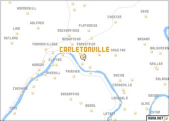 Carletonville (United States - USA) map - nona.net