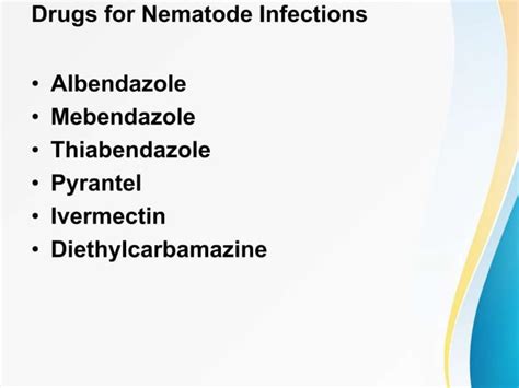 Anthelmintics drugs classification,history,mechanism of action and adverse effect