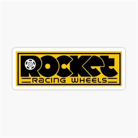 "Rocket Racing Wheels" Sticker for Sale by Bloxworth | Redbubble