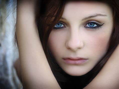 Beautiful Girl Blue Eye Portrait Photography HD Wallpaper Picture – Wallsev.com – Download Free ...