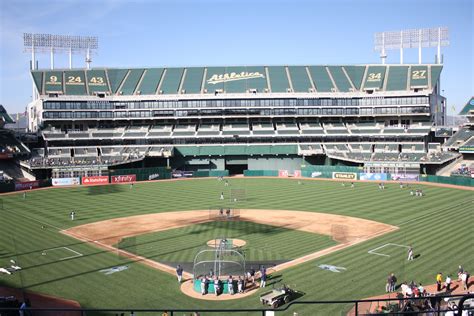 ballpark tours: Oakland Coliseum, 2012