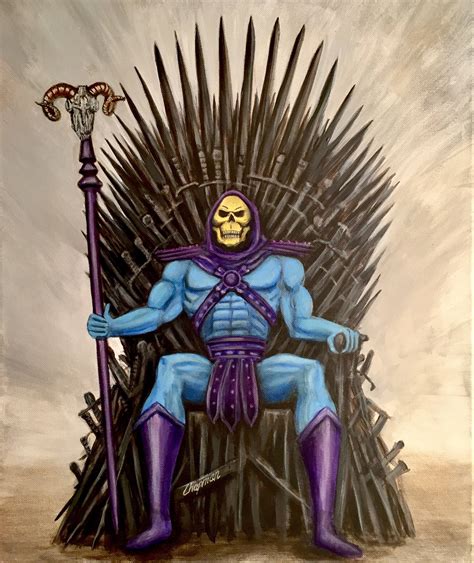 Skeletor on the iron throne. He-man meets Game of Thrones | Etsy