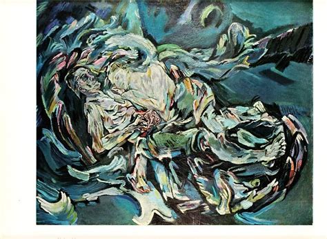 Vintage 1958 art print of The Tempest by expressionist painter