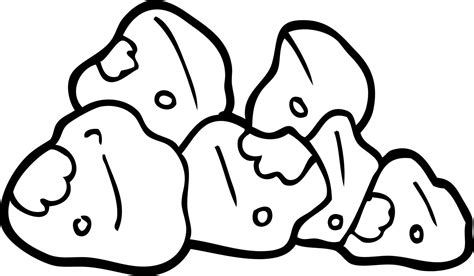 line drawing cartoon boulders 12167641 Vector Art at Vecteezy