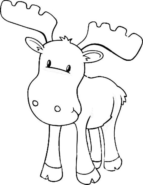 Moose Printable Coloring Pages - JoaquinaxEwing