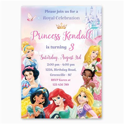 Blank Disney Princess Invitations | ubicaciondepersonas.cdmx.gob.mx