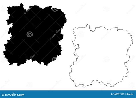 Siauliai County Republic of Lithuania, Counties of Lithuania Map Vector ...