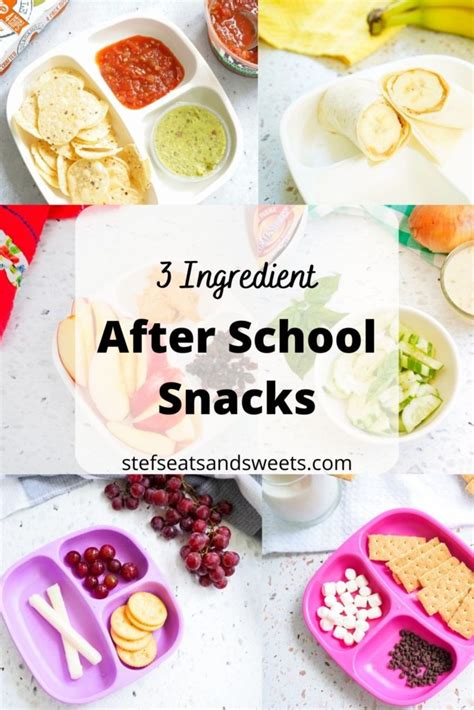 Three Ingredient After School Snacks - Stef's Eats and Sweets