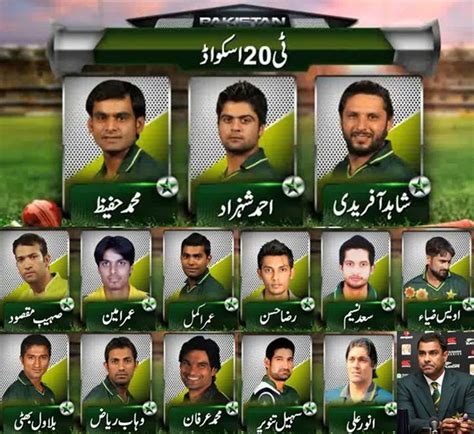 Pakistan Cricket Team Players Name Against Australia 2014 T20 One Day ...