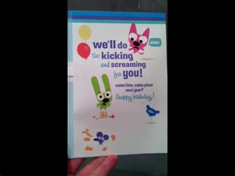 Hoops and Yoyo Birthday Card - YouTube