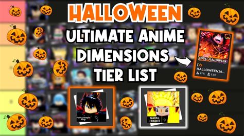 [UPDATED] The ULTIMATE HALLOWEEN Anime Dimensions Tier List.. - Fluffy ...